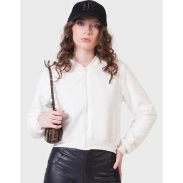 Imagem de Jaqueta Pelo Interno Zíper Punho Dia a Dia Inverno Frio Elgante Nova Moda - Feminino 12...