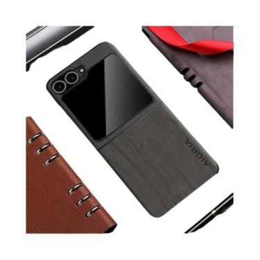 Imagem de Capa De Couro PU Com Padrão De Bambu Para Samsung Galaxy Z Flip 7 FE 6