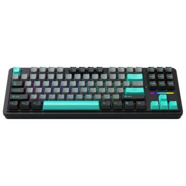 Imagem de Teclado Mecânico Gamer RGB Machenike KG87 Switch Silver