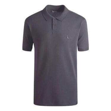 Imagem de Camisa Polo Reserva Algodão Pima Piquet Masculino Cinza, G, Tundora