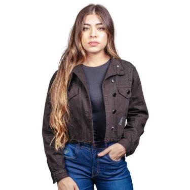 Imagem de Jaqueta Feminina Life Western Jeans com Pedrarias, Preto, G