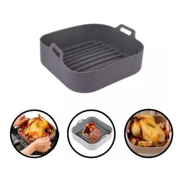 Imagem de Forma Silicone Assadeira Para Air Fryer Fritadeira Com Alça - Clink, C
