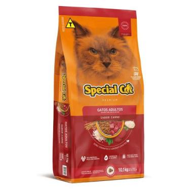 Imagem de Ração Special Cat Premium para Gatos Adultos Sabor Carne 10,1 kg - Man