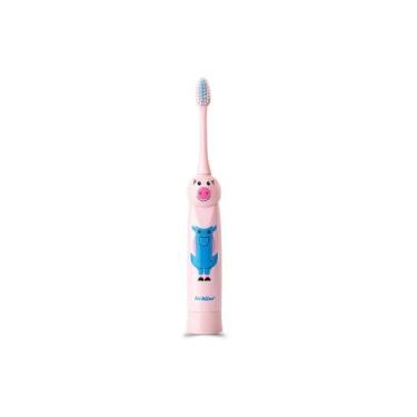Imagem de Escova Dental Infantil Vibratória EDA-KIDS Porquinho Rosa Techline