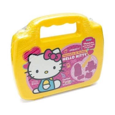 Imagem de Malete de Massinha de Modelar Hello Kitty 10 Cores + 5 Moldes - Leonor