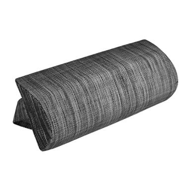Imagem de Almofada de substituição universal F Fityle 10 cores para cadeira com faixa elástica, almofada de cabeça acolchoada removível para cadeira de descanso, Black+Gray