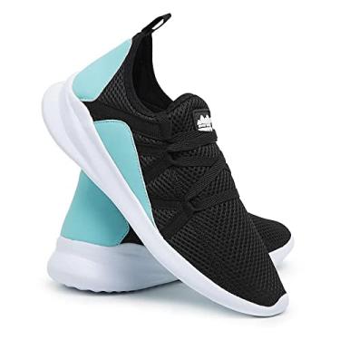 Imagem de Tênis Casual Nylon Fitness Eva Super Leve Academia Conforto - Azul - 44