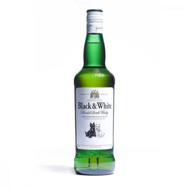 Imagem de Whisky Escocês Blended Black e White Garrafa 700 ml