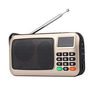 Imagem de Mibee W405 FM Rádio Digital Portátil USB Com Fio Do Computador Speaker HiFi Receptor Estéreo w/Lanterna LED Display Suporte TF Music Play