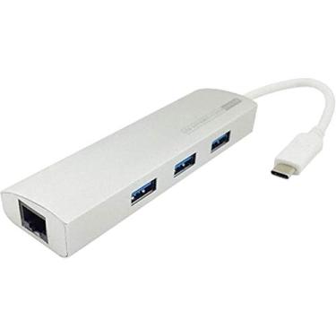 Imagem de Cabo Adaptador Usb Tipo C Macho para 3 X Usb 3.0 Femea e 1 X Rj45 Femea, Storm