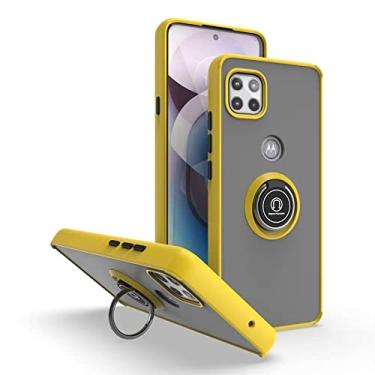 Imagem de YUNCHAO Caixa de telefone Para Motorola One 5G Ace Q Shadow 1 Series TPU + PC Case de telefone com anel capa para celular