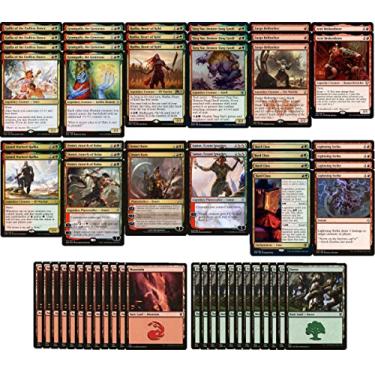 Imagem de Elite Bard Class Deck – Tempestade de criaturas gruulares – Vermelho Verde – Muito Poderoso – Moderno e Pioneer Legal – Personalizado – Magic The Gathering – MTG – 60 Cartas!