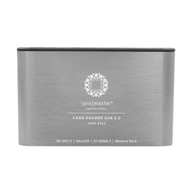 Imagem de ProMaster Professional USB 3.0 leitor multicartão CF/SD/MicroSD/Memory Stick (8342)
