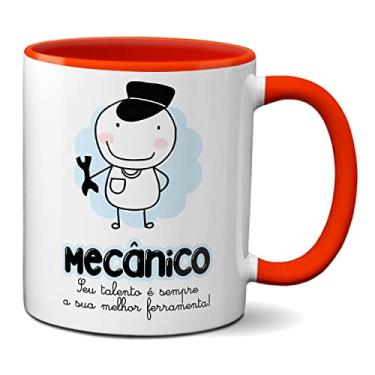 Imagem de Caneca Mecânico O Talento É Sempre A Melhor Ferramenta (Vermelha)