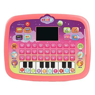 Imagem de Tablet brinquedo | Finja Laptop para Criança | Brinquedo eletrônico com luzes, sons e conteúdo aprendizagem música para bebês e crianças 1 a 4 anos meninos meninas crianças Purble