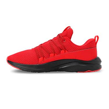 Imagem de PUMA Tênis masculino Softride One4all, Alto risco vermelho/preto, 42
