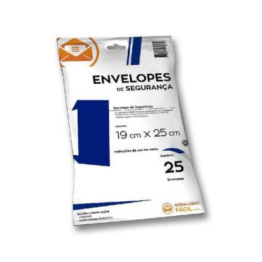Imagem de Envelope Segurança Coex Branco 19X25cm 25Und - Embalagem Fácil