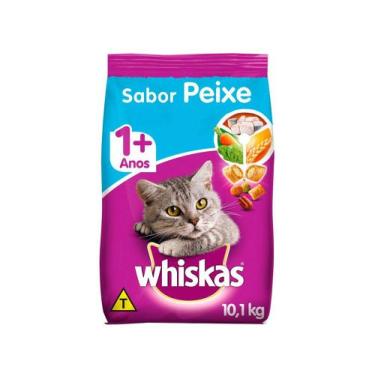 Imagem de Ração Para Gato Premium Whiskas Peixe Adulto  - 10,1Kg