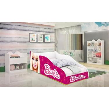 Cama Juvenil Adesivada - Tema Barbie