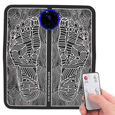 Imagem de Jiawu Massageador Elétrico para os Pés, Massageador EMS para os Pés, 10 Níveis de Intensidade, 6 Modos para Uso em Casa e no Escritório