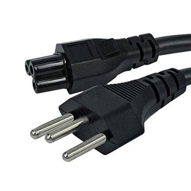 Imagem de Kit Com 3 Cabo Força Energia Tripolar 3 Pinos Tipo Fonte Notebook Tv