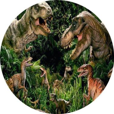 Imagem de Painel Redondo 3D Sublimado Dinossauro Frd-2163