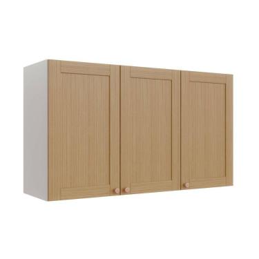Imagem de Aéreo 3 Portas 120cm Arizona Cabecasa Madeiramadeira Branco/Figueira