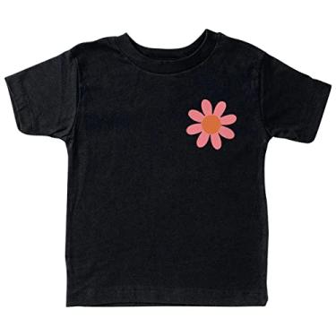 Imagem de Camiseta feminina com fivela de cinto engraçada para meninos e meninas Last Nerve camiseta infantil moderna camiseta infantil justa, Preto, 13-14 Years