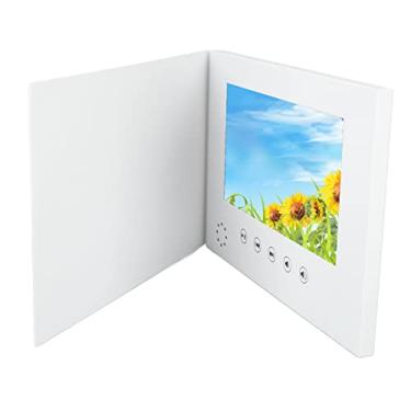 Imagem de Cartão de Felicitações de Vídeo de 7 Polegadas, Livro de Vídeo Em Branco, Folhetos Digitais de Memória de 256 MB, Reproduz 2 Horas de Vídeos e Fotos, Carregue Seus Próprios, para