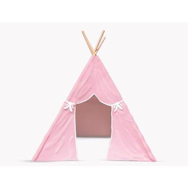 Imagem de Cabana Infantil Tenda Barraca De Algodão Rosa Bebê Nash