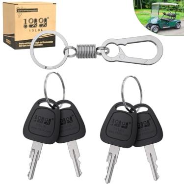 Imagem de 10L0L Pacote com 4 chaves de ignição de carrinho de golfe para EZGO 1976 até a gás e elétrico, OEM: 17063-G1