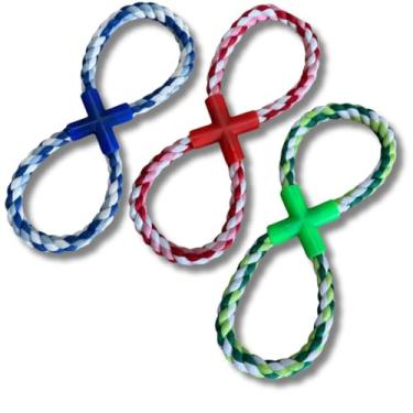 Imagem de Brinquedo Mordedor Corda Black X para Cachorro Pet Cabo de Guerra Resistente