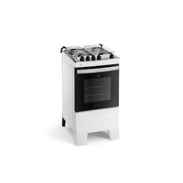 Imagem de Fogão Atlas 4 Bocas Agile Up com Mesa de Inox, Grade Dupla no Forno e Acendimento automático Bivolt - Branco