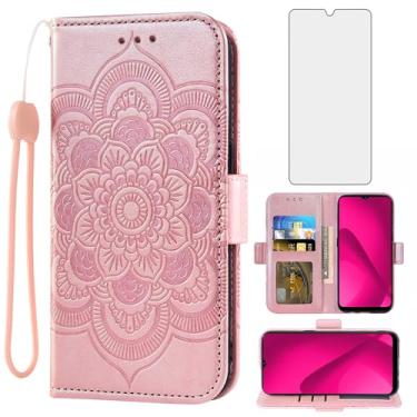 Imagem de Asuwish Capa de telefone para T-Mobile Revvl 7 5G capa carteira com protetor de tela de vidro temperado e suporte de cartão flip acessórios para celular Tmobile Revvl7 T Mobile Revel Tmo Revell Rebel