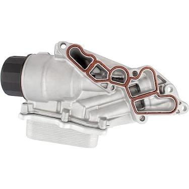 Imagem de WEDOAUTO Caixa do filtro de óleo do motor com resfriador de óleo adequado para Mercedes-Benz W203 C216 C209 W219 W212 W221 W164 R-CLASS Series CLK350 CLK550 CLS550 GL450 GL550 GLK350 ML350 ML450 ML550