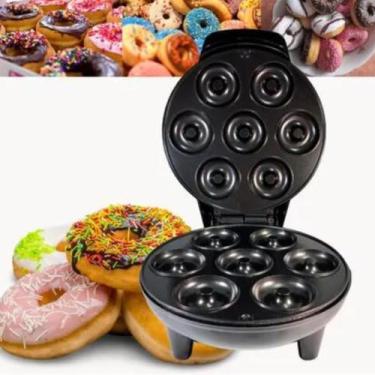 Imagem de Mini Máquina De Fazer Donuts Rosquinhas 7 Furos  - PRIME, PRETO
