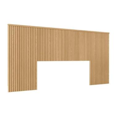 Imagem de Cabeceira Casal em Ripado Ilhabela com Frame Linea Brasil, Carvalho