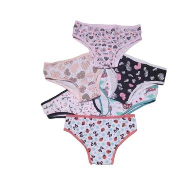 Imagem de 6 Calcinhas Infantil Juvenil De Cotton Algodão Confortável - DANI LING