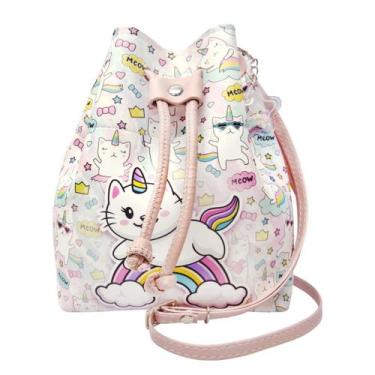 Imagem de Bolsa Infantil Menina Gatinho Unicórnio Magicc Bolsas MI-093