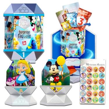 Imagem de Disney Mystery Figurine for Kids - Bundle with Disney 100 Surprise Mystery Capsule with Figure and Accessories Plus Stickers | Disney 100 Collectibles for Kids, Adults