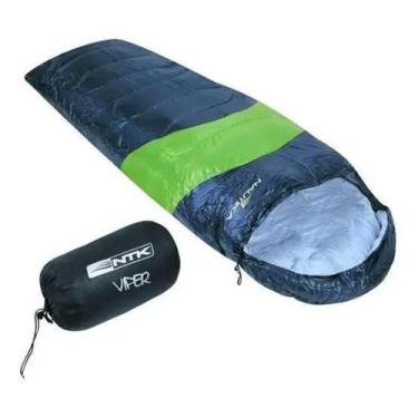 Imagem de Saco de dormir Nautika Viper NTK 5C à 12C, Preto e Laranja