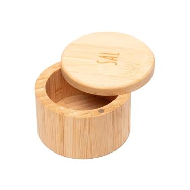 Imagem de LYOR - Saleiro Redondo de Bambu com Tampa 9cm x 6cm
