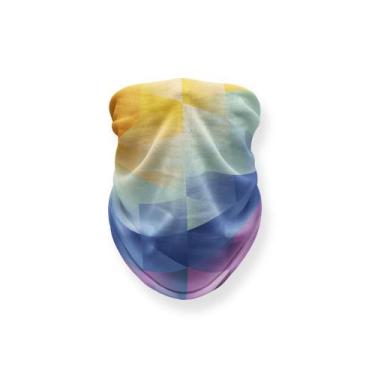 Imagem de Bandana Tubular Geométricas Coloridas Para Ciclismo Pedal Moto Pesca P