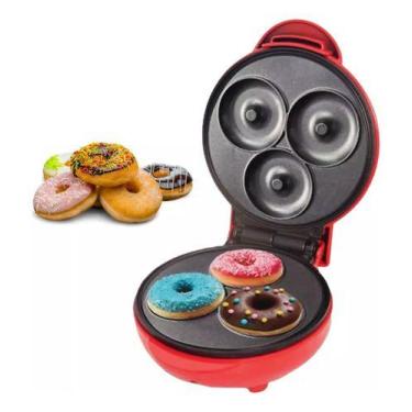 Imagem de Máquina De Donuts Fábrica Mini Rosquinhas Waffle Confeitaria - Donut M