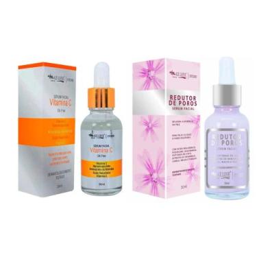 Imagem de kit serum vitamina c + serum redutor de poros - max love