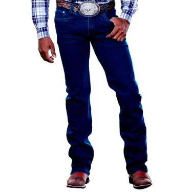 Imagem de Calça Jeans Perna Larga Masculina Country Para Bota Texana - CHEGA MAI