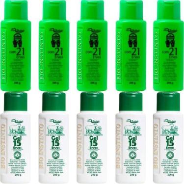Imagem de Revenda Atacado 5 Gel Detonador com 21 Ervas 200g + 5 Gel 15 Ervas Com