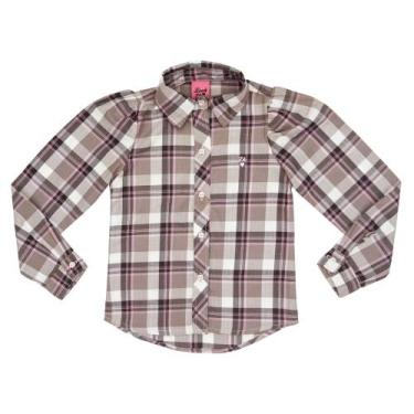 Imagem de Camisa Infantil Look Jeans Xadrez Rosê, 02
