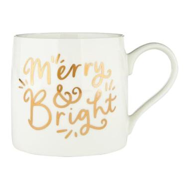 Imagem de Slant Collections Caneca de Natal grande de cerâmica Jumbo Xícara de café, 590 ml, Merry & Bright
