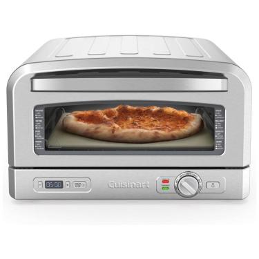 Imagem de Forno de Pizza Portátil de Bancada em Aço Inoxidável Cuisinart CPZ120, 110V 1800W Prata